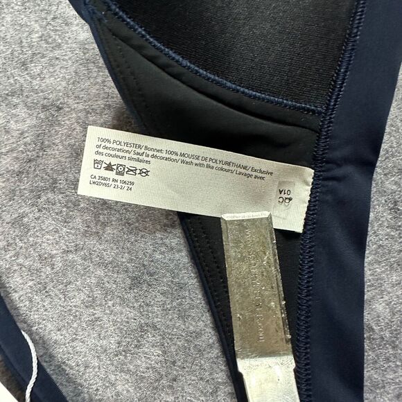 Lululemon Waterside Swim Top TRNV True Navy Blue Triangle Bikini Size 4 C - Picture 7 of 9